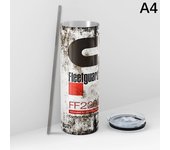 Dirty Pattern Thermos Cup 20oz Insulated Stainless Steel Tumbler With Lid Engine Oil Filter Thermos Cup,Vintage Water Bottle