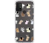 Tumundosmartphone Funda Silicona Antigolpes para Motorola Moto G10 / G20 / G30 diseño Perros Dibujos