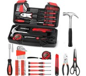 46 PCS Juego de Destornilladores de Llave de Carraca de Vaso Pequeño, Juego de Llaves de Carraca y Vaso Métrico de 1/4 de Pulgada con Barra de Extensión,39PCS Juego de herramientas para el hogar, actualizar kits