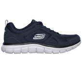 Skechers 52631 Zapatillas deportivas Track para hombre en azul marino de piel vegana