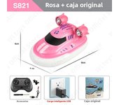 ZWN 1/32 RC Boat With Lights Powerful Dual Motor 2.4G Long Range Wireless Remote Controlled Tugboat Model Toy for Boy Girl Gifts