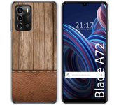 Funda Silicona para ZTE Blade A72 diseño Madera 09 Dibujos