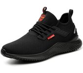 Zapatos de Segurad para Hombre y Mujer, Zapatillas de Segurad Ligeras, Zapato de Trabajo con Puntera, protección de Acero, Zapato de construcción Antideslizante, 38 EU