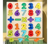 Children's alphanumeric cognitive puzzles, color and shape blocks, early childhood education, educational toys, matching games
