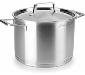 LACOR Olla inoxidable Lacor con tapa | Capacidad 4,8 Litros | 20 cm | Ollas inox | Cocina profesional
