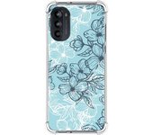 Funda Silicona Antigolpes para Motorola Moto G52 4G diseño Flores 03 Dibujos