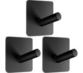 Ganchos Adhesivos Para Pared Toalleros De Baño Sin Taladro, Colgadores Adhesivos Resistentes Colgador Toalla Baño Adhesivo, Cocina Gancho Pared Perchas Adhesivas Fuertes 3 Piezas