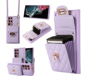 Luxury Case Multi Card Slot Leather Texture Back for Samsung Galaxy S24 23 22 21 20 FE Ultra Plus A12 13 14 34 52 53 54