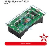 Type-C 15W 3A 18650 Lithium Battery Charger Module DC-DC Step Up Booster Fast Charge UPS Power Supply / Converter 5V 9V 12V