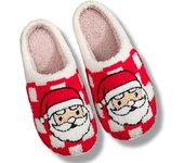 Zapatillas de casa navideñas para mujer y hombre, pantuflas de espuma viscoelástica para vacaciones de invierno, cómodas y bonitas para la familia