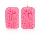 Vela de Halloween,Vela Perfumada | Vela para aliviar el estrés en forma de cerebro,Decoraciones de velas de Halloween con natural de larga duración para dormitorio, decoración del hogar, granja, habit