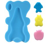 Baby Infant Soft Bath Sponge Seat Anti-slip Foam Mat Body Support Cushion Pad Bathroom Supplies