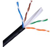 Aisens Cable de Red Exterior Impermeable Rj45 Cat.6 Utp Rigido Awg24 - Bobina de 100m