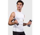 Chaleco ajustado deportivo de compresión para hombre, camiseta sin mangas con capa Base, camiseta sin mangas, camiseta, sudadera, ropa deportiva de atletismo