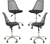Pack 4 Sillas Mima Office - Negro