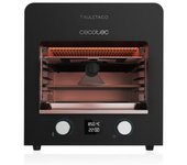 CECOTEC 03062 Horno eléctrico con parrilla de hierro fundido de 2200 W en color negro Txuletaco 8000