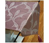 Camino 180*30 terc flor de lis bolitas rosa gracy  Material: Poliester Medidas (Ancho*Alto*Fondo): 180*30*0.4Presume de casa
