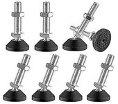 8 X M8 X 40mm Adjusting Feet, M8 Adjusting Screws for Furniture Legs, Can Hold 400kg, Adjustable Fee