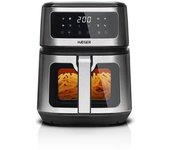 Haeger AF-D50.004A freidora Sencillo 5 L 1200 W Freidora de aire caliente Negro, Acero inoxidable