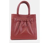 1990s Bolso Piel Pequeño Mujer Bolsillo Frontal Bandolera Oculta