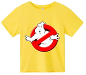 Summer Boys/Girls 4-14t Cartoon Cotton Funny Ghostbusters Game Print Short Sleeve Children T-Shirt