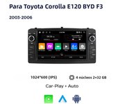NaviFly Android Auto Car Video Multimedia Player Carplay For Toyota Corolla E120 2003-2006 BYD F3 2GB 32GB WIFI GPS BT
