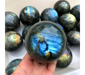 3-6CM Natural Labradorite Crystal Polished Sphere Ball 100% High Quality Healing Crystal Gemstone Flash Glossy Stone Decoration