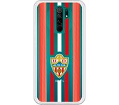 Funda original compatible con Xiaomi Redmi 9 - UD Almería rayas rojas y blancas clear