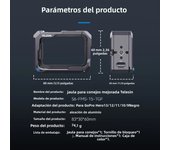 TELESIN Upgraded Metal Rabbit Cage Charging Protection Cold Shoe Adapter Aluminium Alloy Case For Gopro Hero 13 12 11 10 9