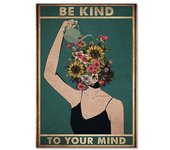 Retro Sheets Wall Art Vintage Pictures Canvas Paintings Be Kind Lose Your Mind Find Your Soul Yoga Posters Home Room Decoration