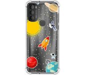 Funda Silicona Antigolpes para Motorola Moto G71 5G diseño Espacio Dibujos