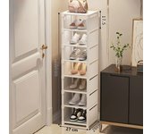 Adjustable Shoe Rack Storage Organizer Shoe Hanger Shoe Cabinets Space Saving Sneakers Organizer for Wall Corner Shoes Shelf