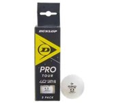 Pelotas Tenis Mesa Dunlop Pro Tour 3 bolas Blancas