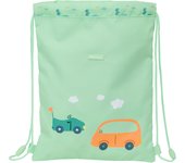 SACO PLANO JUNIOR FACIL LIMPIEZA SAFTA PREESCOLAR "COCHES"