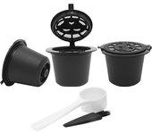 3pcs Refillable Reusable Coffee Capsule Filters for Nespresso Machine