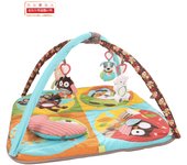 Colchoneta para gatear para bebés, juego de actividades en el bosque, manta para gatear, estante de fitness para bebés, juguete de peluche