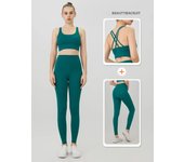 2 Piece Yoga Clothes Women's Tracksuit Athletic Wear Pilates Fitness Suit Gym Workout Push Up Clothes Sports Bra Leggings Suit