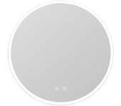 Aica Espejo LED de baño redondo 60 x 60 cm, Bluetooth, brillo regulable, antivaho
