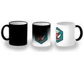 MERCHANDMANIA TAZA MÁGICA logo profesional carnicero carniceria magic mug