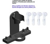 Adhesive Electric Toothbrush Holder Wall Mounted Tooth Brush Heads Rack Organizer and Brush Head Cover Caps For Oral B iO Series