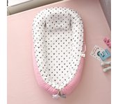 Almohada para bebé con diseño de panal, transpirable, plegable, lavable, portátil, para cama de bebé, relajante, biónica, colchón de viaje