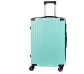 DAM Maleta mediana trolley rígida ultraligera, de ABS de alta resistencia con esquinas reforzadas. Cerradura numérica y 4 ruedas dobles extraíbles y giratorias 360°.   42x25x67Cm