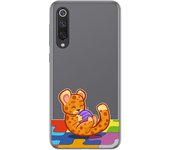 Tumundosmartphone Funda Gel Transparente para Xiaomi Mi 9 SE diseño Leopardo Dibujos