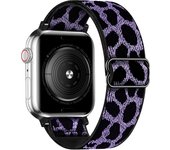 Soft Nylon Loop Elastic Buckle Strap For Apple Watch SE Band 40mm44mm Series 8/7/6/5/4 iWatch Leopard Watchband Bracelet 41/45mm