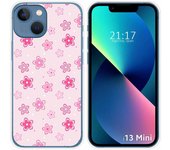 Funda Silicona compatible con iPhone 13 Mini (5.4) diseño Flores Dibujos
