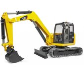 Bruder Excavadora Cat Mini - Tamaño Real en Miniatura - Juguete Realista de Construcción