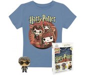 Pop & Tee Harry Potter Funko + Camiseta Trio Talla Xl