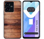 Funda Silicona para Vivo Y35 / Y22s diseño Madera 02 Dibujos