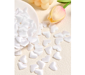 2.1cm pink and white DIY love petals wedding decorations heart-shaped artificial petals birthday table party supplies confetti