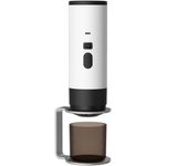 Cafetera espresso portátil, cafetera eléctrica, inalámbrica, autocalentable, máquina de café expreso de viaje, 60 ml, para café molido, cápsula Nespresso, camping, coche, caravana, senderismo, oficina Nota: Por favor, no utilice la cafetera para calentar,